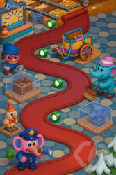 Cartoon Game Level Map