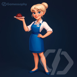 Cooking Lady Character