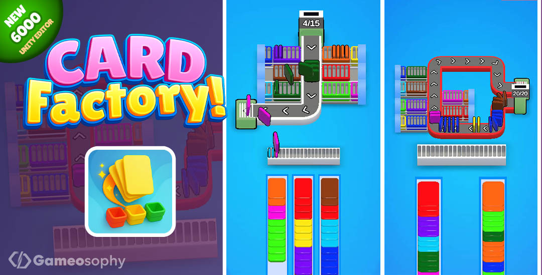 Card Factory | Sort Puzzle 3D | Unity Game