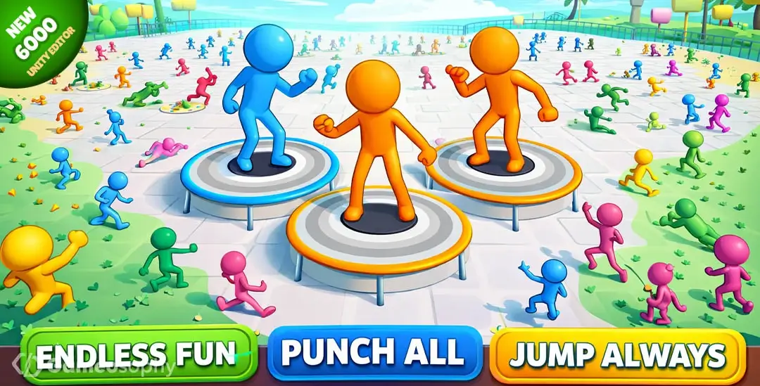 Idle Trampoline | Unity Game