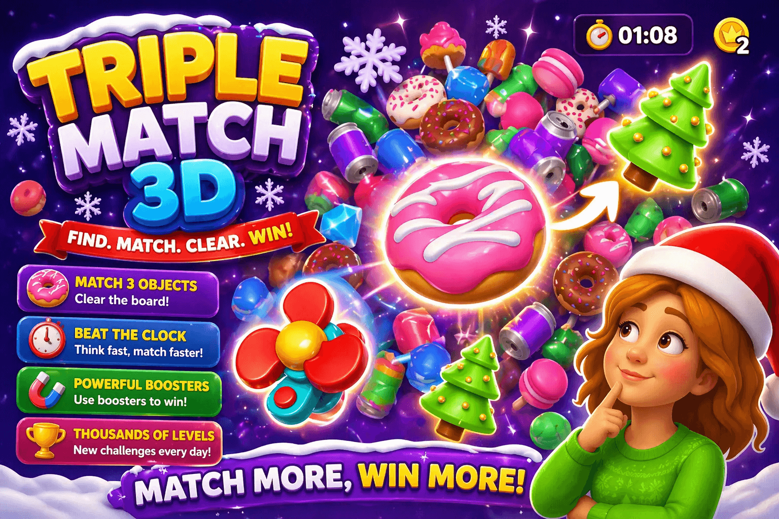 Triple Match 3D | Unity Game