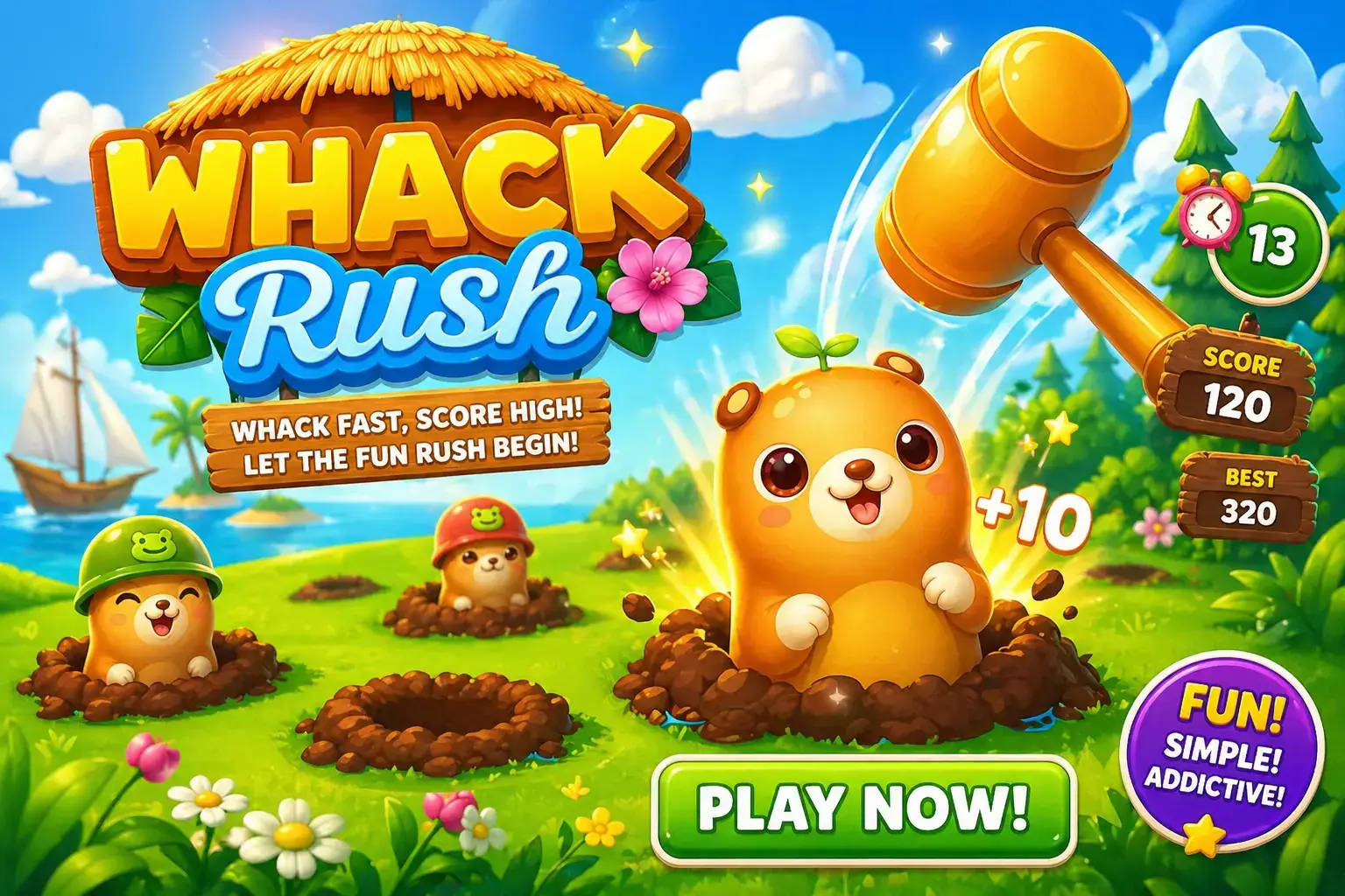 Whack Rush | Complete unity game