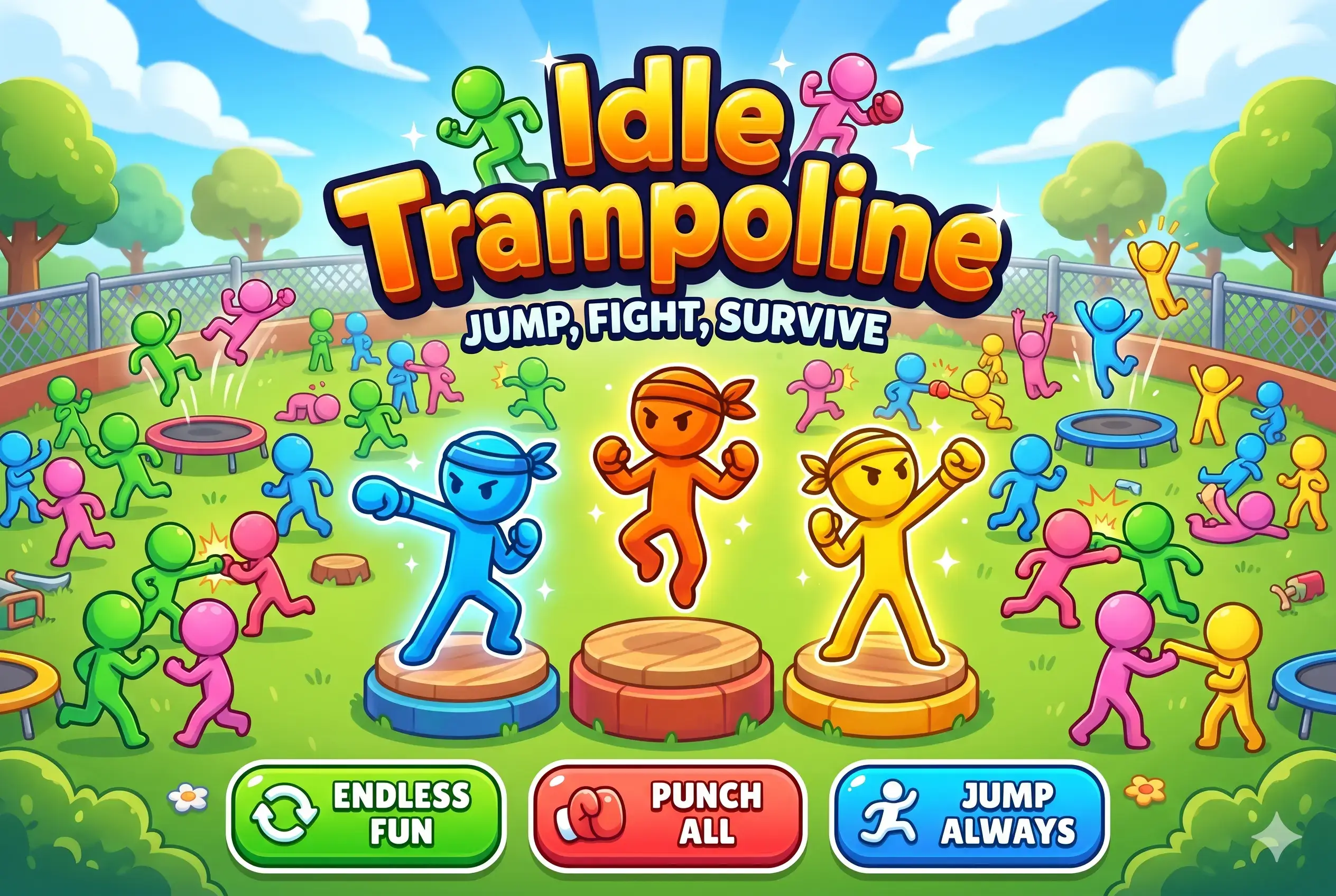 Idle Trampoline | Unity Game
