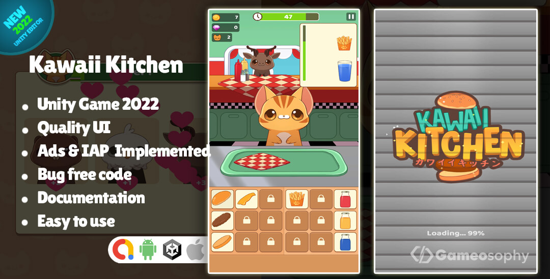 Kawaii Kitchen Best Unity Multiplayer Game
