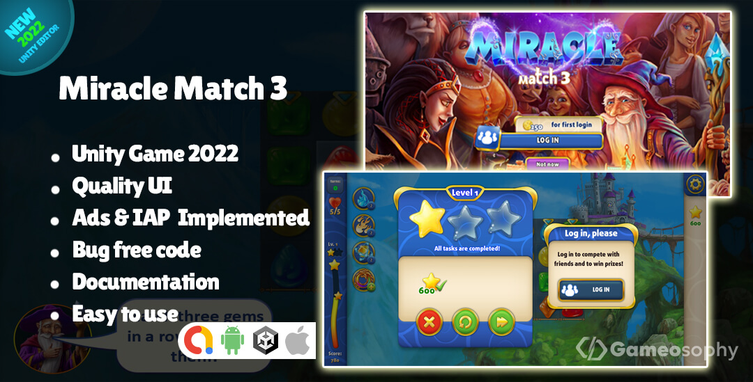 Miracle Match 3 Best Unity Codes 2024