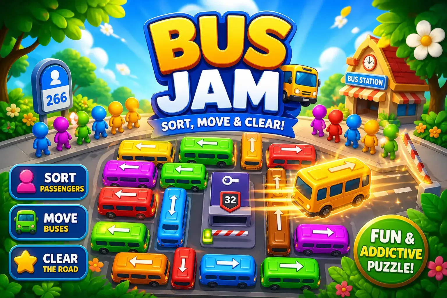 Bus jam - Unity reskinned Game