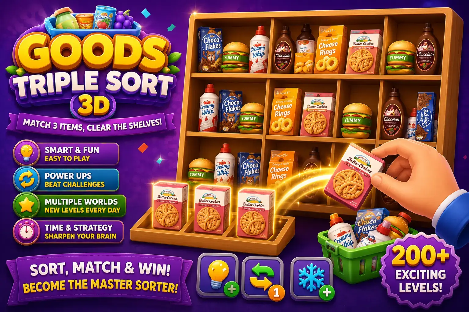 Goods Triple Sort 3D | Unity Game