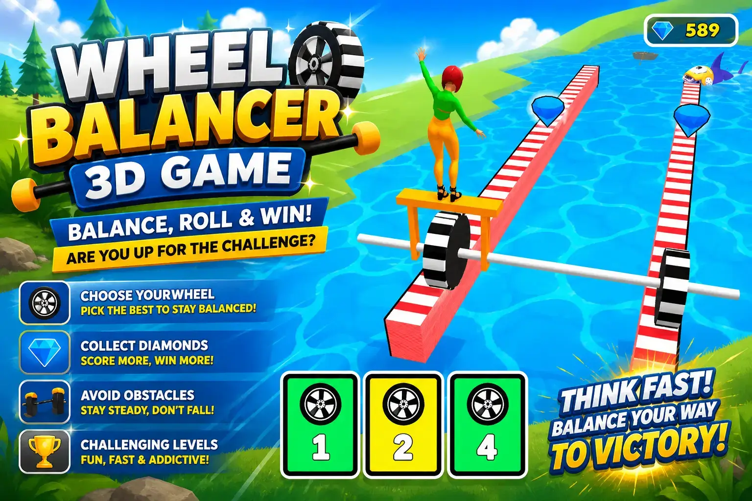 Wheel Balancer 3D Game