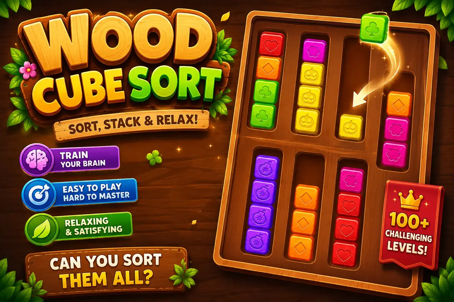 Wood Cube Sort
