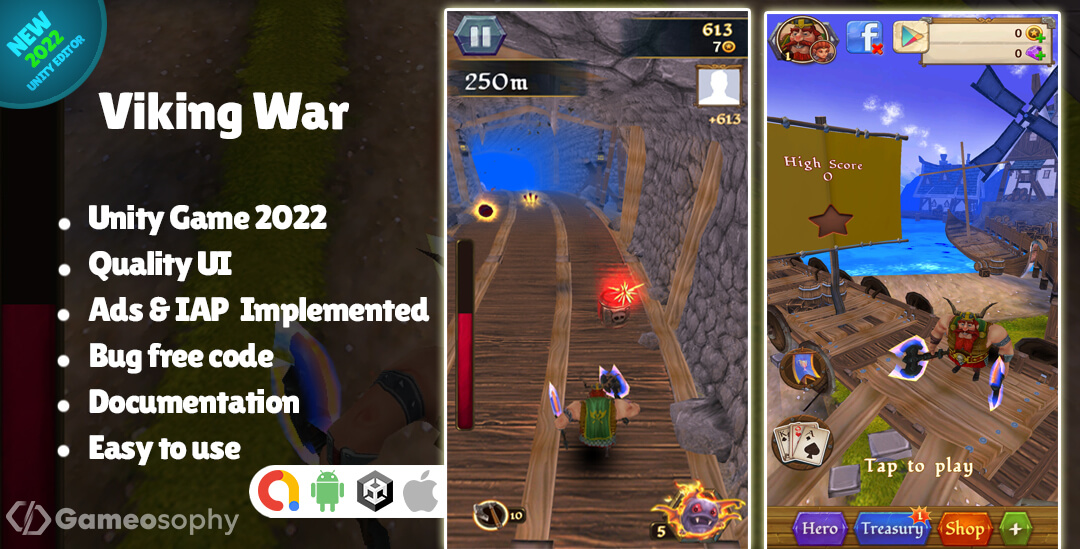 Viking War Unity Game